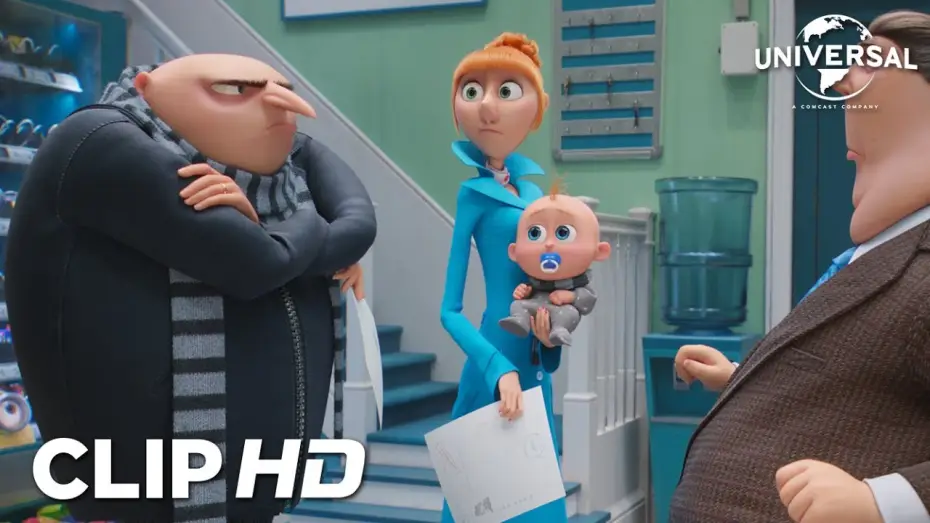 Wideo do filmu Gru i Minionki: Pod przykrywką — Clip - Las nuevas identidades de Gru y su familia