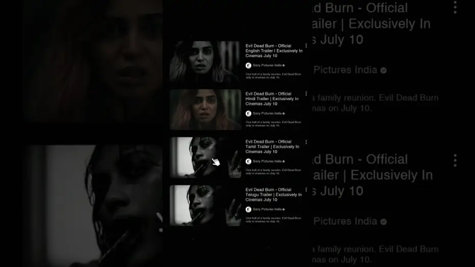 Wideo do filmu Evil Dead Burn — Don’t press play unless you’re prepared to face it