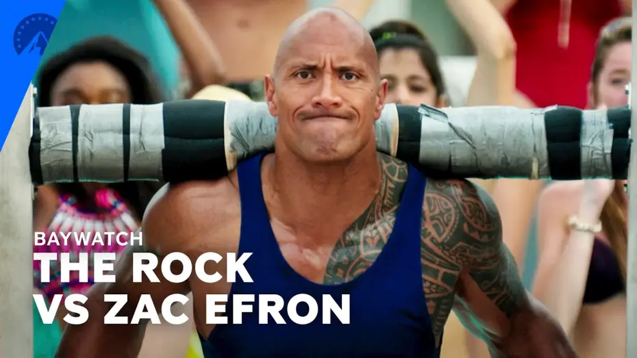 Wideo do filmu Baywatch. Słoneczny patrol — The Rock Shows Zac Efron How It's Done