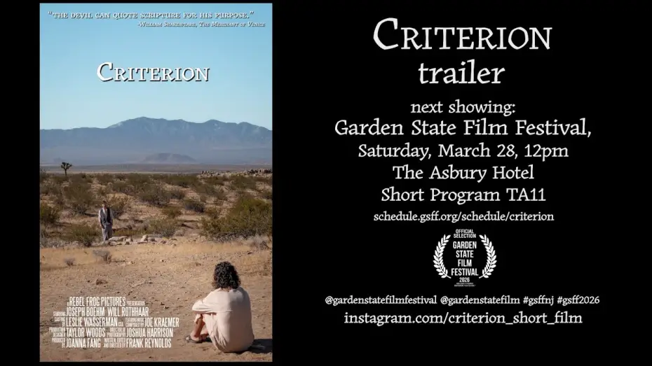 Wideo do filmu Criterion — CRITERION (2025) Trailer