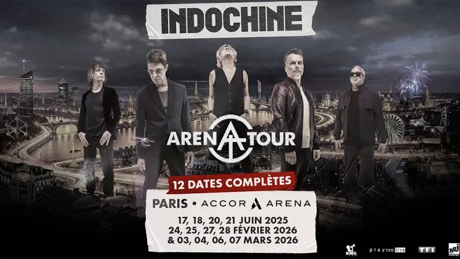 Wideo do filmu Indochine - Arena Tour, le concert événement — Indochine Arena Tour, le concert évènement ! le 4 mars à 21h25 sur TMC !