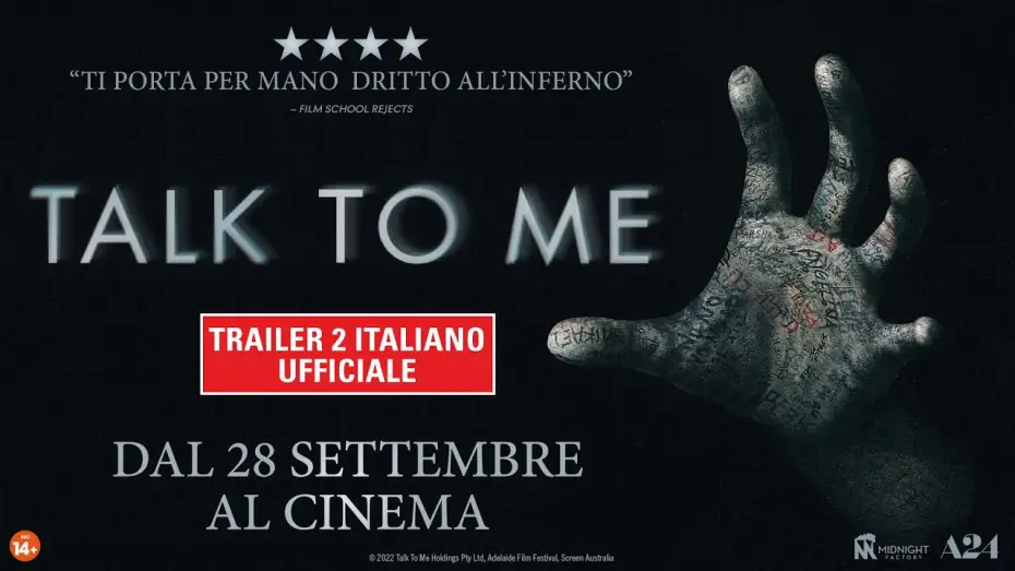 Wideo do filmu Mów do mnie! — Talk To Me - Trailer 2 Italiano Ufficiale