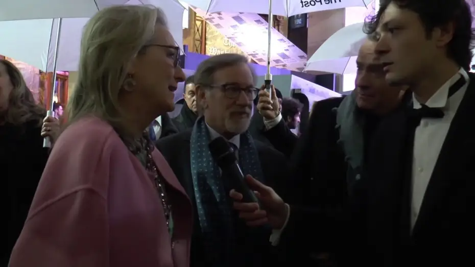 Wideo do filmu Czwarta władza — The Post - Intervista a Meryl Streep, Tom Hanks e Steven Spielberg - Premiere Italiana
