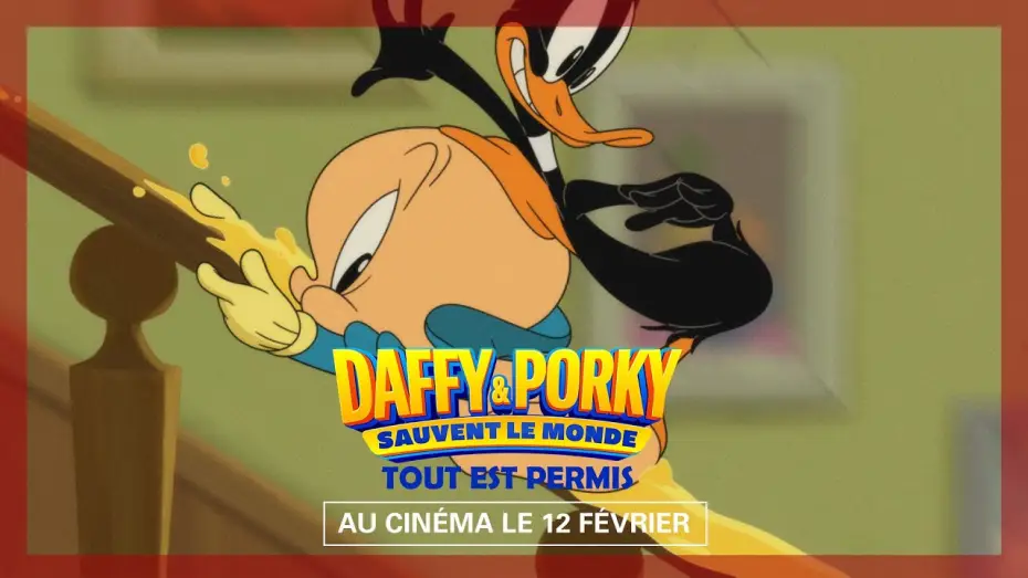 Wideo do filmu Looney Tunes. Porky i Daffy ratują świat — Tout est permis - DAFFY & PORKY SAUVENT LE MONDE, le 12 février au cinéma.