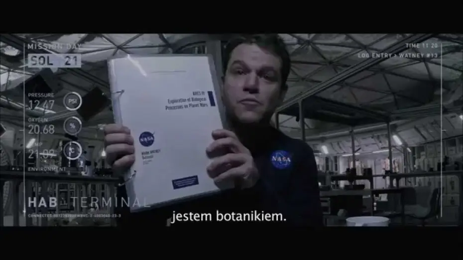 Wideo do filmu Marsjanin — Marsjanin - Jestem botanikiem [fragment #2]