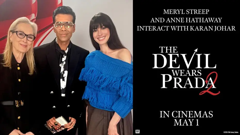 Wideo do filmu The Devil Wears Prada 2 — Meryl Streep and Anne Hathaway Interact with Karan Johar