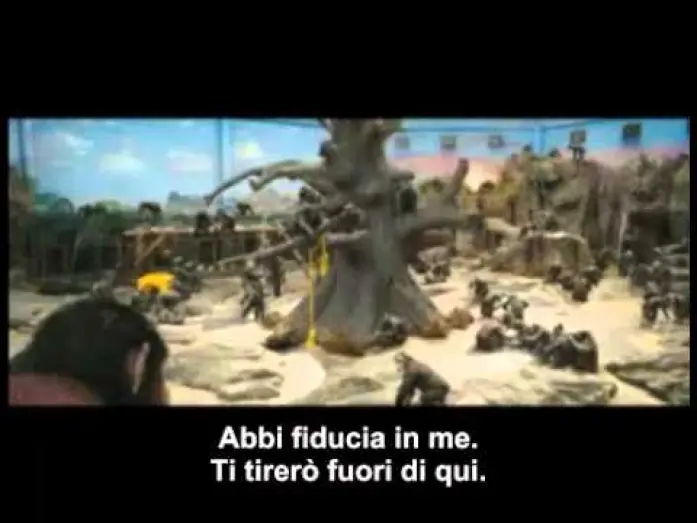 Wideo do filmu Geneza Planety Małp — Featurette "Story" del film "L'alba del pianeta delle scimmie" con sottotitoli