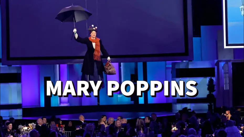 Wideo do filmu Mary Poppins — Mary Poppins Drops in at the AFI Life Achievement Award Tribute to Julie Andrews