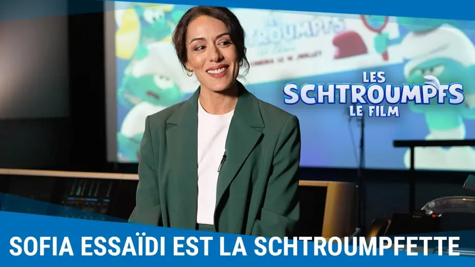 Wideo do filmu Smerfy. Wielki film — Les coulisses de doublage avec Sofia Essaïdi