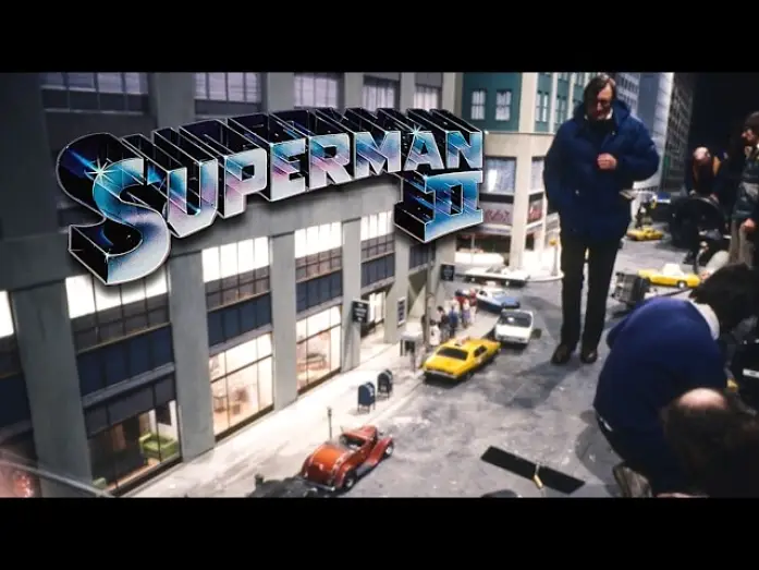 Wideo do filmu Superman II — SUPERMAN 2 miniature effects