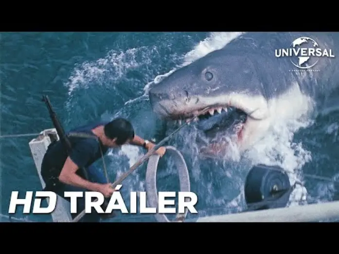 Wideo do filmu Szczęki — Tráiler 50º Aniversario en español