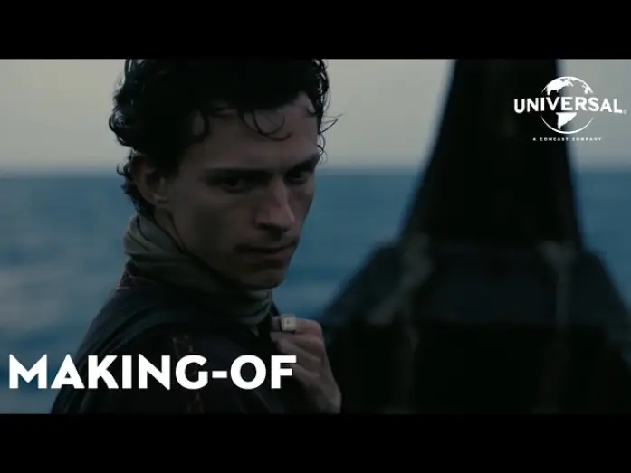 Wideo do filmu Odyseja — L'ODYSSÉE | Making-of « L'entraînement de Tom Holland » VF [Au cinéma le 15.07.26]