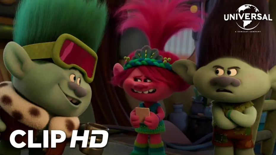 Wideo do filmu Trolle 3 — Clip - Branch enseña a Poppy y John Dory su tablón de pistas