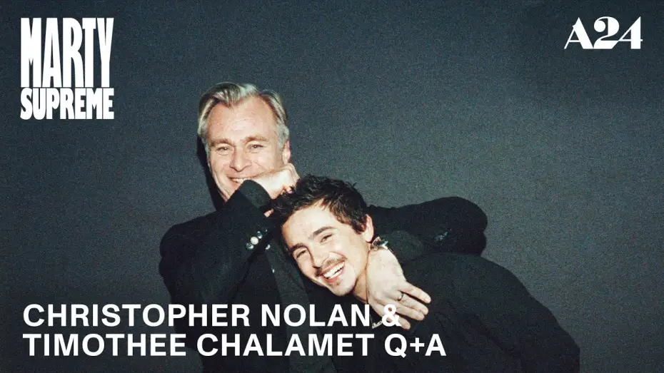Wideo do filmu Wielki Marty — Christopher Nolan & Timothée Chalamet Q+A