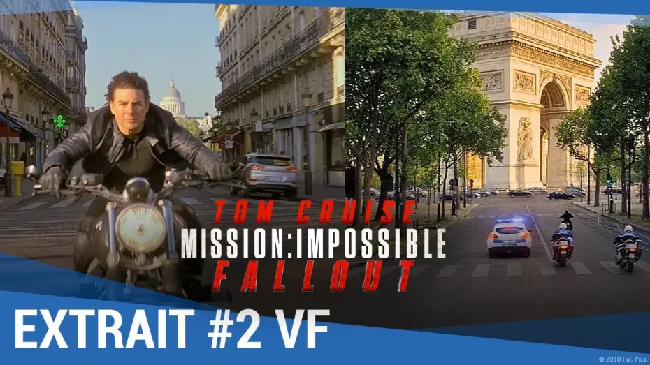 Wideo do filmu Mission: Impossible - Fallout — MISSION : IMPOSSIBLE - FALLOUT - Extrait "Course poursuite à Paris" VF