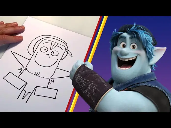 Wideo do filmu Naprzód — How to Draw Barley Lightfoot From Onward | Draw With Pixar