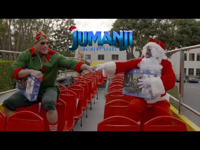 Wideo do filmu Jumanji: Następny poziom — Santa and Dwelf Are Coming To Town