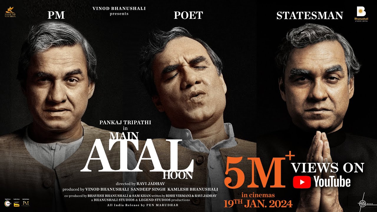 Wideo do filmu मैं अटल हूँ — Main ATAL Hoon - Trailer | Pankaj Tripathi | Ravi Jadhav | Vinod Bhanushali | 19 Jan 2024