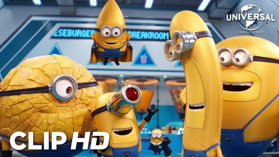 Wideo do filmu Gru i Minionki: Pod przykrywką — Clip - Los Mega Minions en la sala de descanso