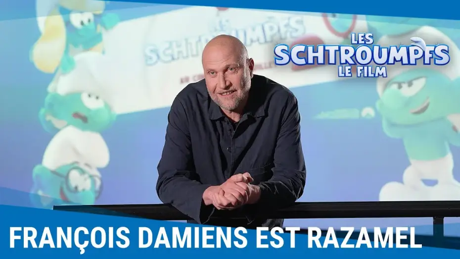 Wideo do filmu Smerfy. Wielki film — Les coulisses de doublage avec François Damiens