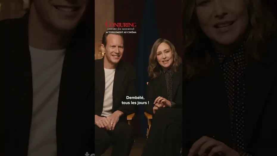 Wideo do filmu Obecność 4: Ostatnie namaszczenie — Patrick Wilson et Vera Farmiga, des fans de foot français ? 👀  #Conjuring