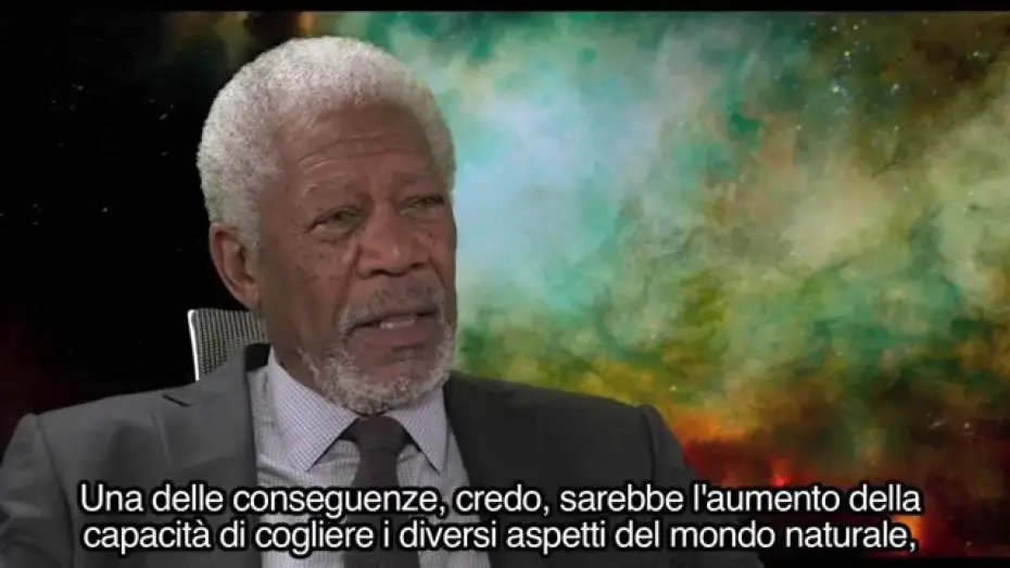 Wideo do filmu Lucy — Lucy di Luc Besson con Scarlett Johansson: intervista a Morgan Freeman (sottotitoli in italiano)
