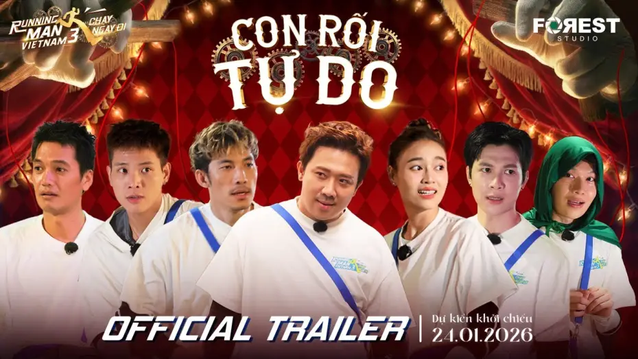 Wideo do filmu Running Man Việt Nam Mùa 3: Con Rối Tự Do — [OFFICIAL TRAILER] RUNNING MAN VIỆT NAM MÙA 3: CON RỐI TỰ DO | KC: 24.01.2026 TẠI CGV TOÀN QUỐC
