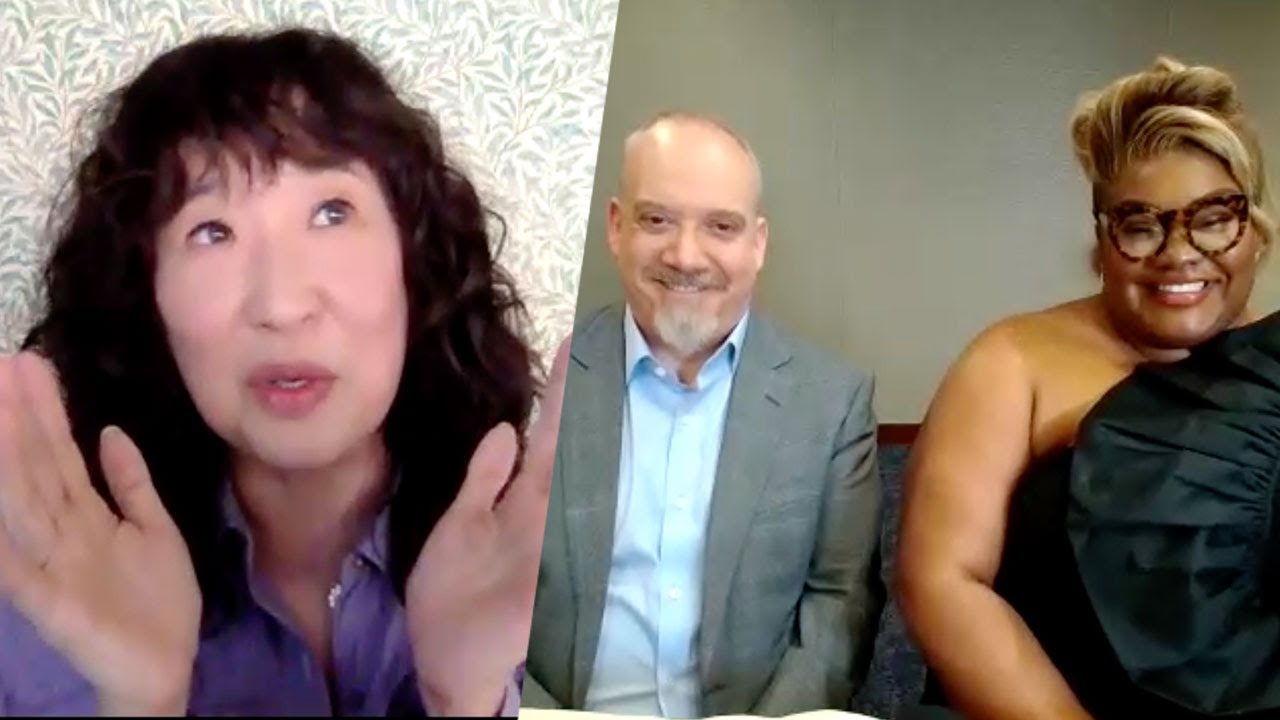 Wideo do filmu Przesilenie zimowe — Sandra Oh Discusses THE HOLDOVERS with Da'Vine Joy Randolph and Paul Giamatti