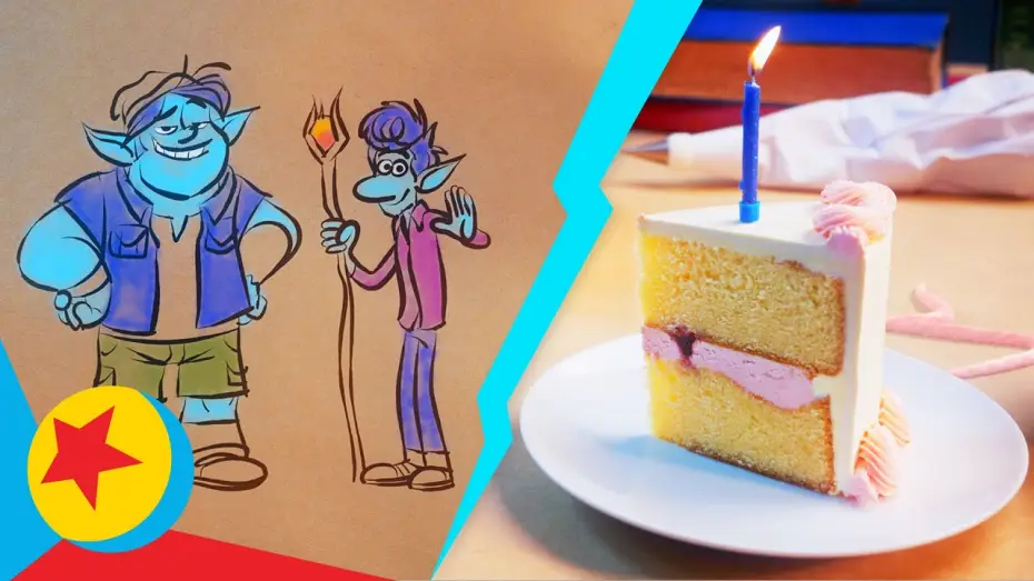 Wideo do filmu Naprzód — Ian and Barley from Onward Make Birthday Cake | Cooking With Pixar