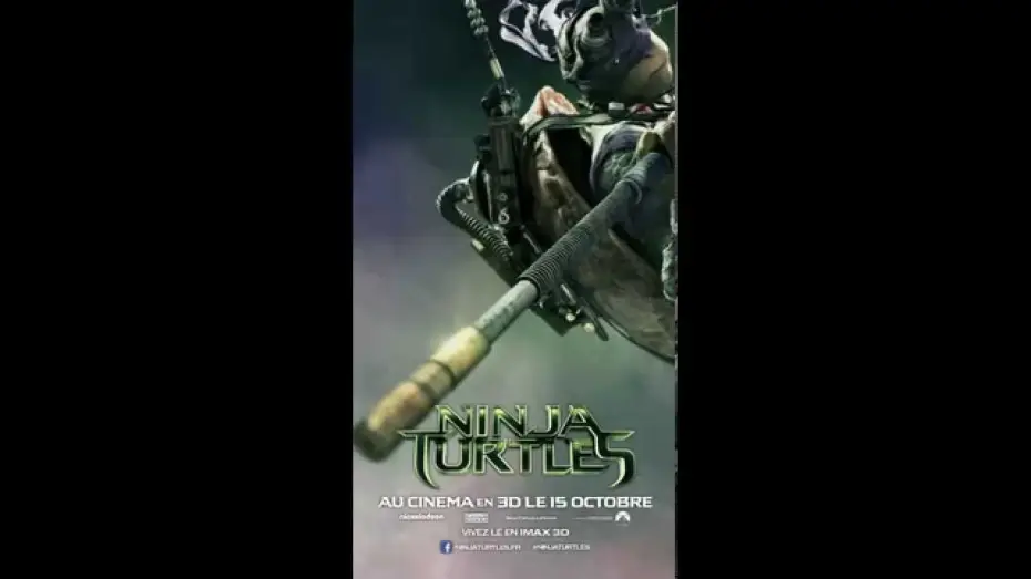 Wideo do filmu Wojownicze Żółwie Ninja — NINJA TURTLES : l'affiche animée de Donatello