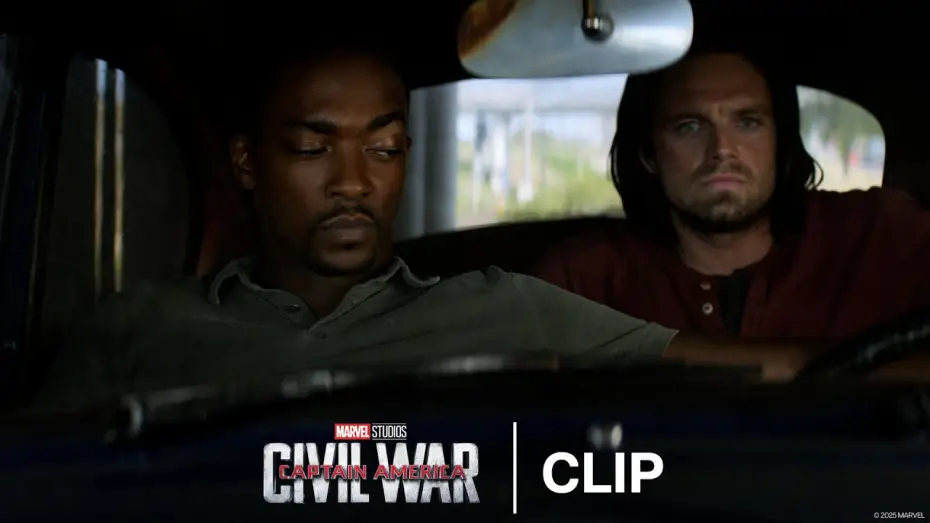 Wideo do filmu Kapitan Ameryka: Wojna bohaterów — Sam and Bucky's Car Banter - Official Clip