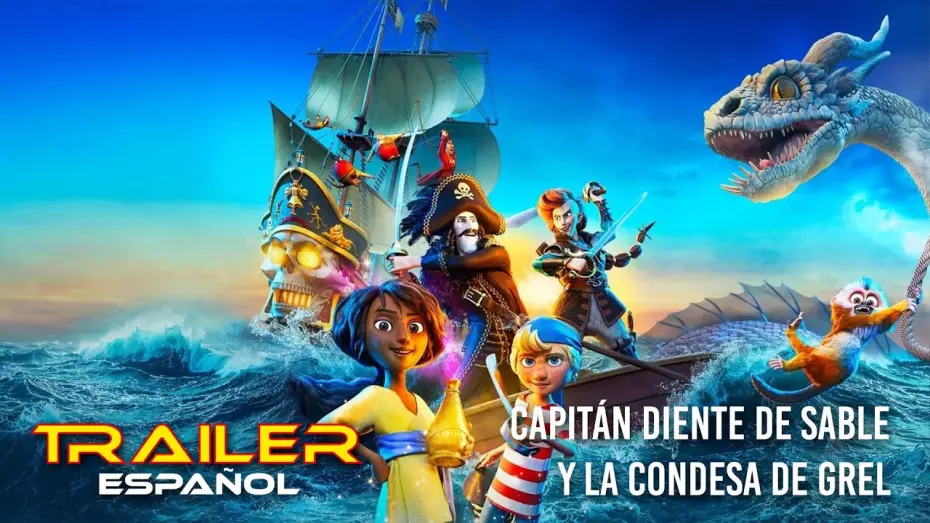 Wideo do filmu Królestwo siedmiu mórz — Capitán Diente de Sable y la Condesa de Grel - Tráiler español