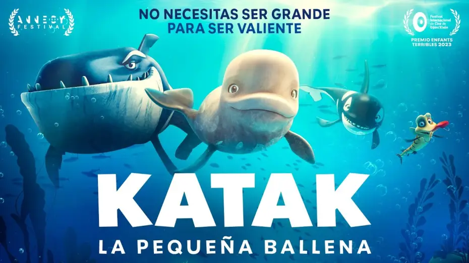 Wideo do filmu Katak. Podwodna przygoda — KATAK LA PEQUEÑA BALLENA - Tráiler