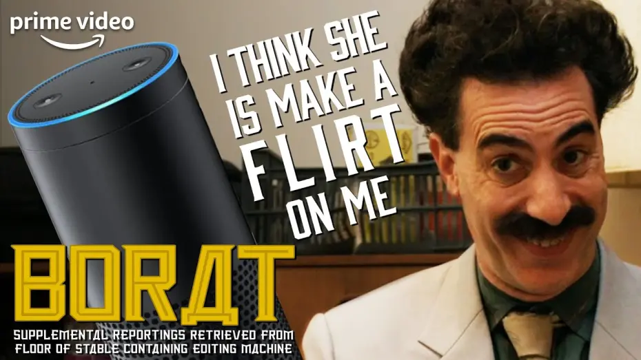 Wideo do filmu Kolejny film o Boracie — Borat and Alexa Start a Weird Romance | Borat Supplemental Reportings | Prime Video