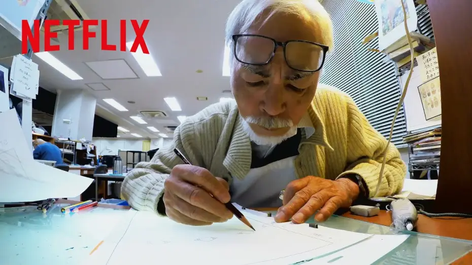 Wideo do filmu Hayao Miyazaki and the Heron — How Hayao Miyazaki Creates - Clip [Subtitled]