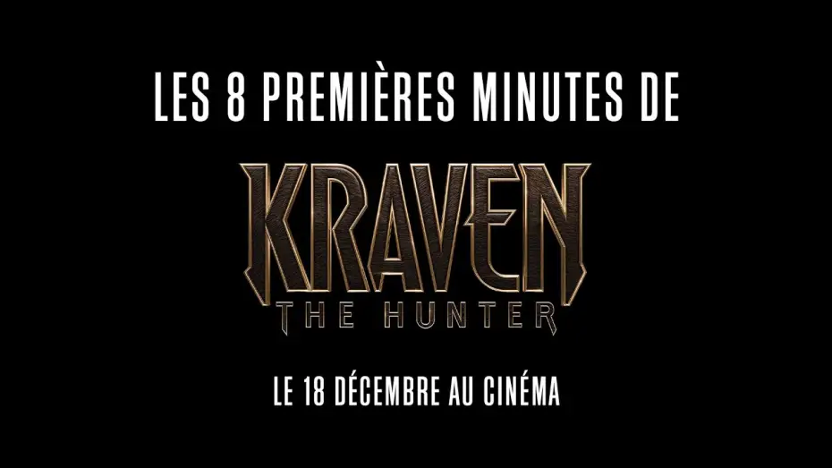 Wideo do filmu Kraven Łowca — Kraven The Hunter - Les 8 Premières Minutes