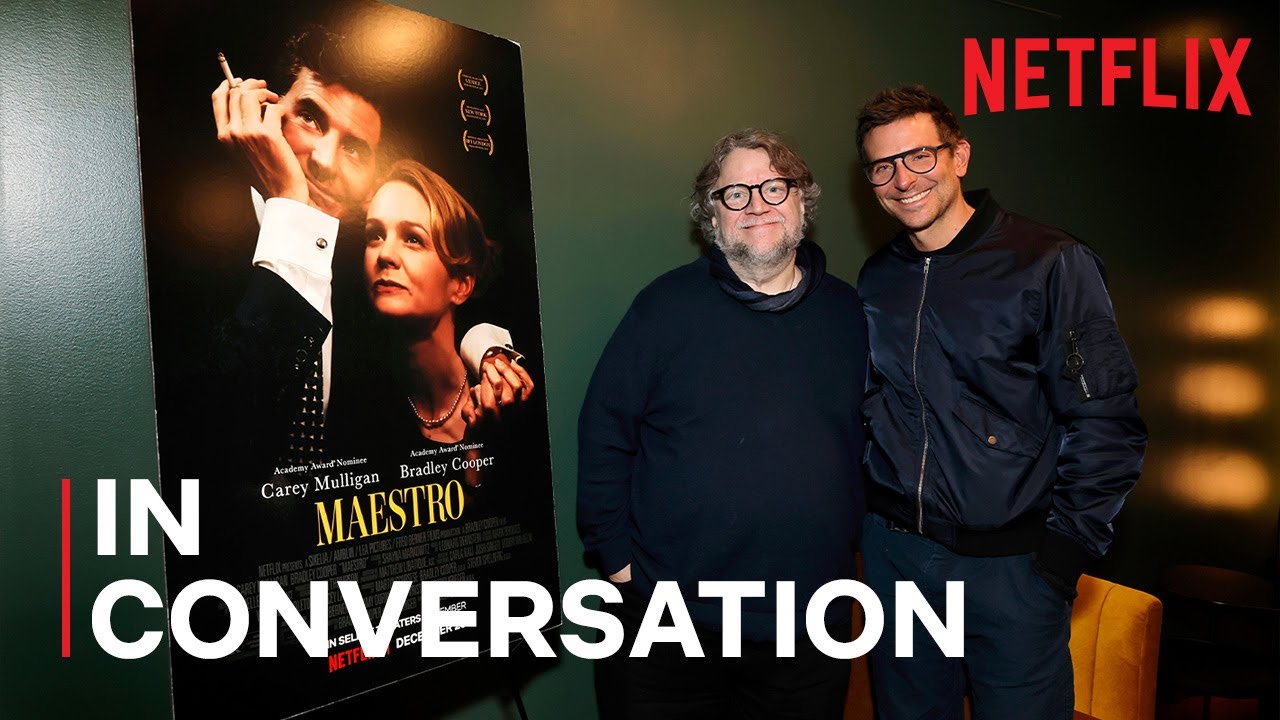 Wideo do filmu Maestro — Bradley Cooper and Guillermo del Toro Discuss Directing Maestro