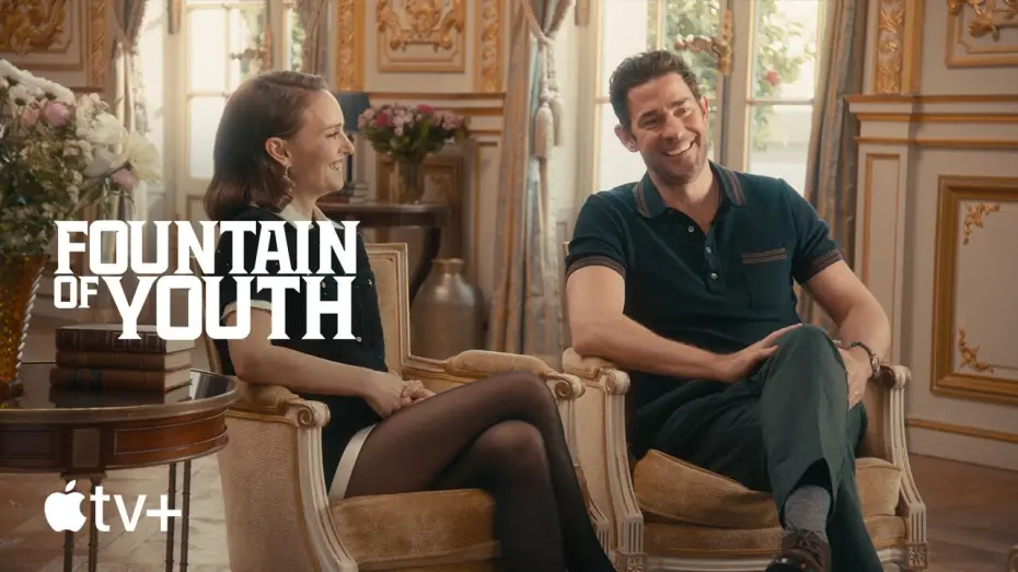 Wideo do filmu Fontanna Młodości — Natalie Portman and John Krasinski Speak French