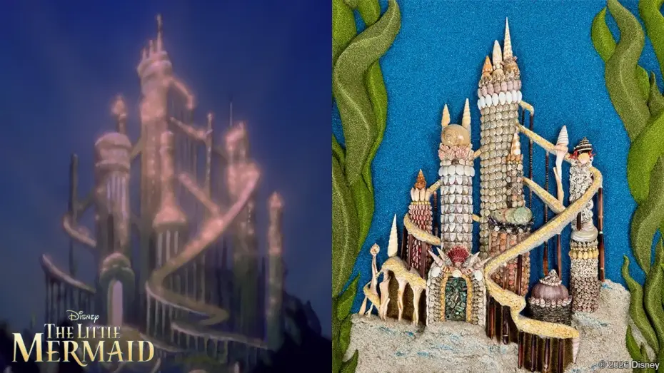 Wideo do filmu Mała Syrenka — The Little Mermaid Castle Out Of Seashells - Disney Recreation