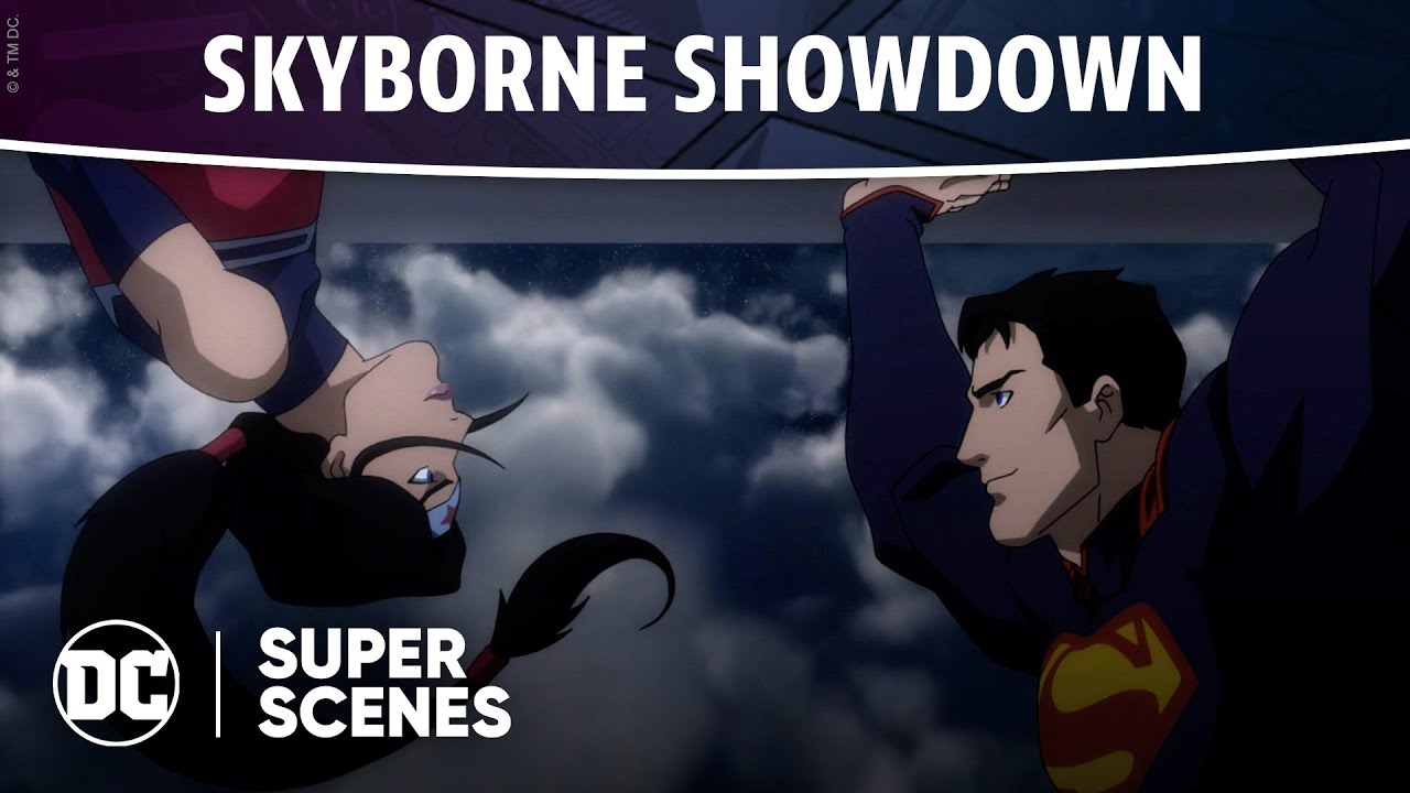 Wideo do filmu Liga Sprawiedliwych: Wojna — DC Super Scenes: Skyborne Showdown