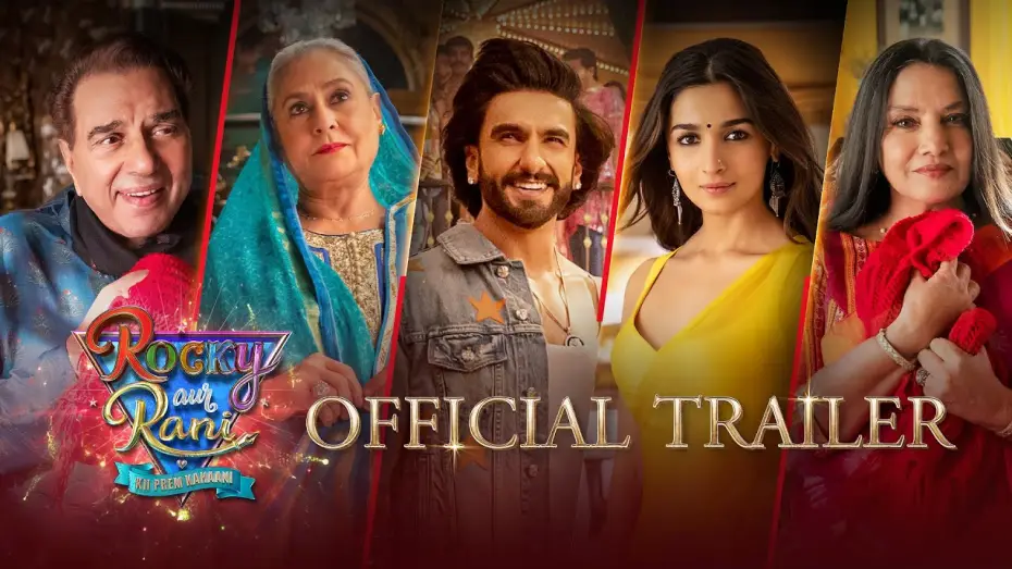 Wideo do filmu रॉकी और रानी की प्रेम कहानी — #RockyAurRaniKiiPremKahaani - OFFICIAL TRAILER | Dharmendra, Jaya, Shabana, Ranveer, Alia | Karan