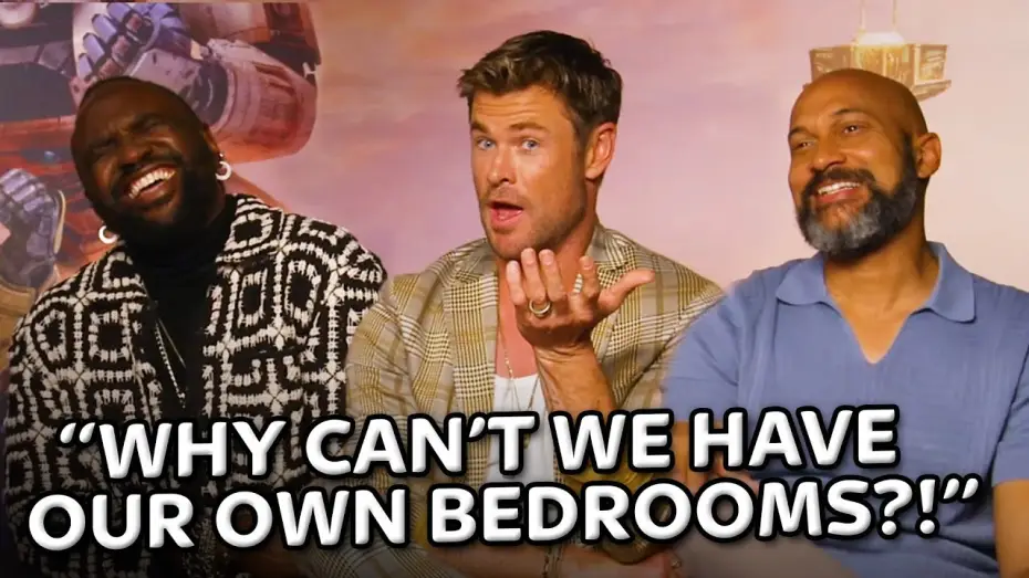 Wideo do filmu Transformers: Początek — Chris Hemsworth Is Moving In With The Transformers Cast 😂 | Interview