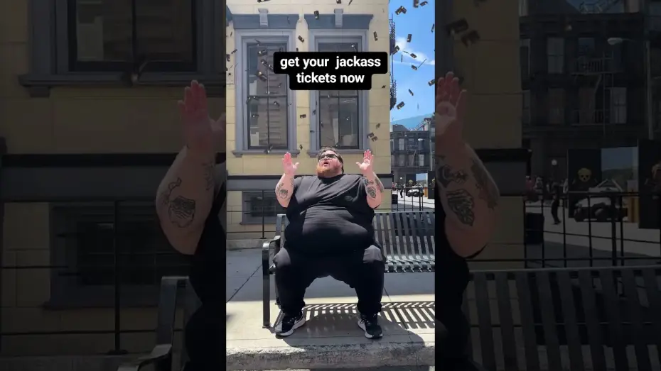 Wideo do filmu Untitled Jackass Film — normally it’s raining men. this time it’s tickets!