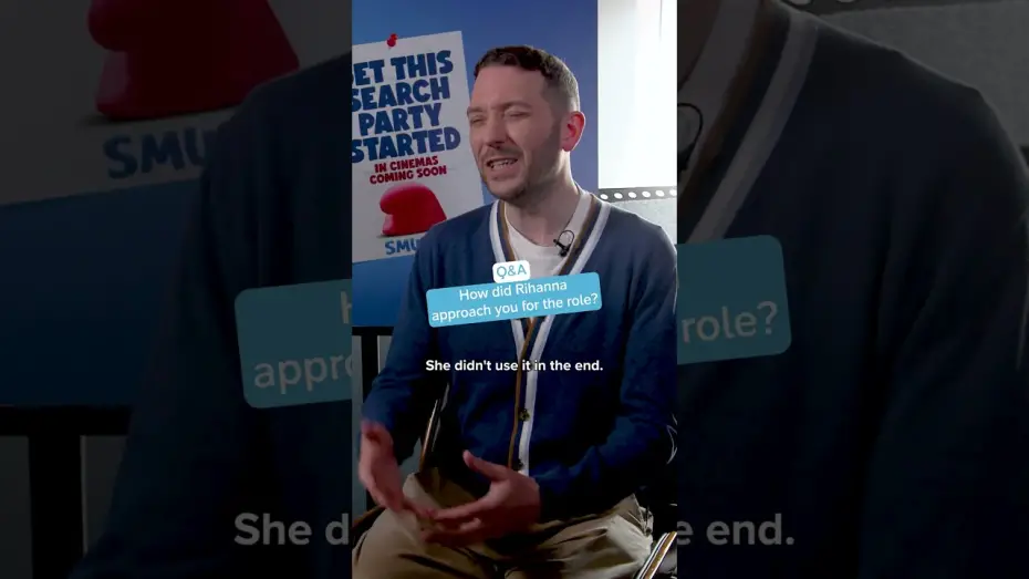 Wideo do filmu Smerfy. Wielki film — Jon Richardson Junket (UK Cast)