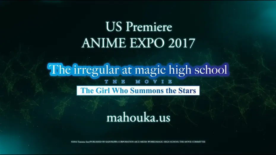 Wideo do filmu Mahouka Koukou no Rettousei Movie: Hoshi wo Yobu Shoujo — Official Trailer [Subtitled]