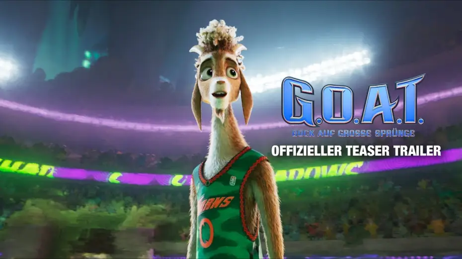 Wideo do filmu Wielka mała koza — G.O.A.T. - Bock auf große Sprünge – Offizieller Teaser Trailer (Kinostart: 19.2.2026)