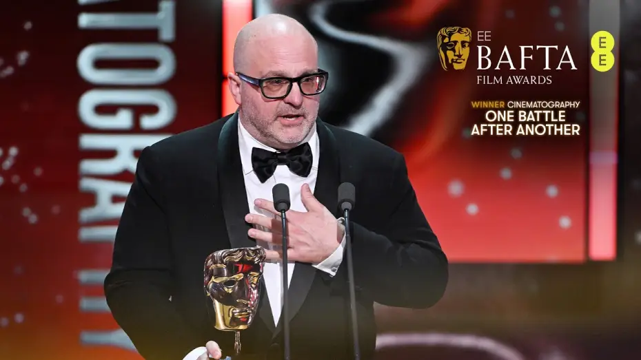 Wideo do filmu Jedna bitwa po drugiej — One Battle After Another Wins The BAFTA For Cinematography | EE BAFTA Film Awards 2026