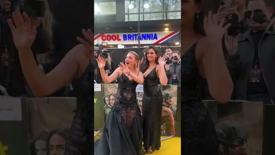 Wideo do filmu Thunderbolts* — Florence Pugh and Geraldine Viswanathan at the European Premiere!