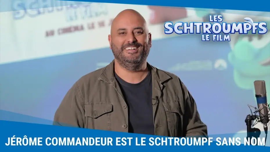 Wideo do filmu Smerfy. Wielki film — Les coulisses de doublage avec Jérôme Commandeur
