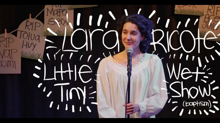 Wideo do filmu Lara Ricote: Little Tiny Wet Show (baptism) — Lara Ricote | Little Tiny Wet Show (baptism) | (Full Comedy Special)